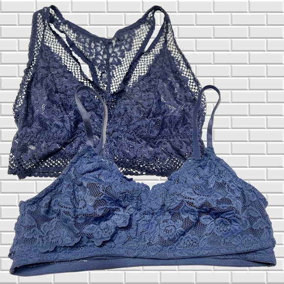 Blue Adore Me bralette bundle Size Large - Picture 2 of 2